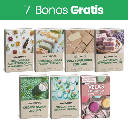 Cómo Emprender con Jabones Artesanales Paso a Paso + 7 Bonos Gratis + Pack De Regalo