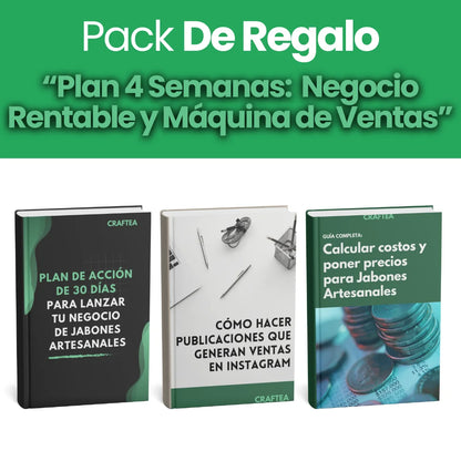 Cómo Emprender con Jabones Artesanales Paso a Paso + 7 Bonos Gratis + Pack De Regalo